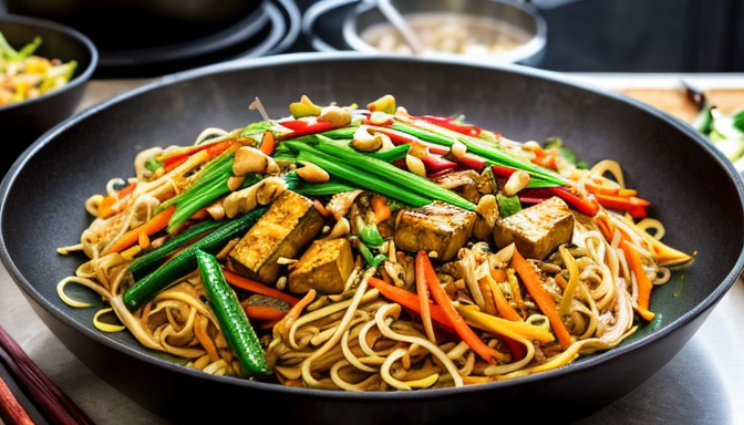 Pad thai z warzywami: wegańska uczta dla podniebienia