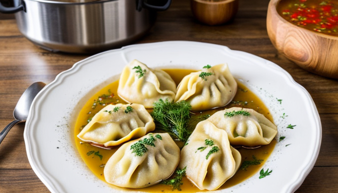 Pierogi z mięsem z rosołu - tradycyjny smak