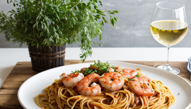 Spaghetti z krewetkami: egzotyczna propozycja na obiad