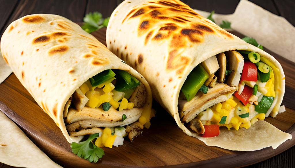 Burrito z kurczakiem i serem żółtym - pyszna propozycja na obiad
