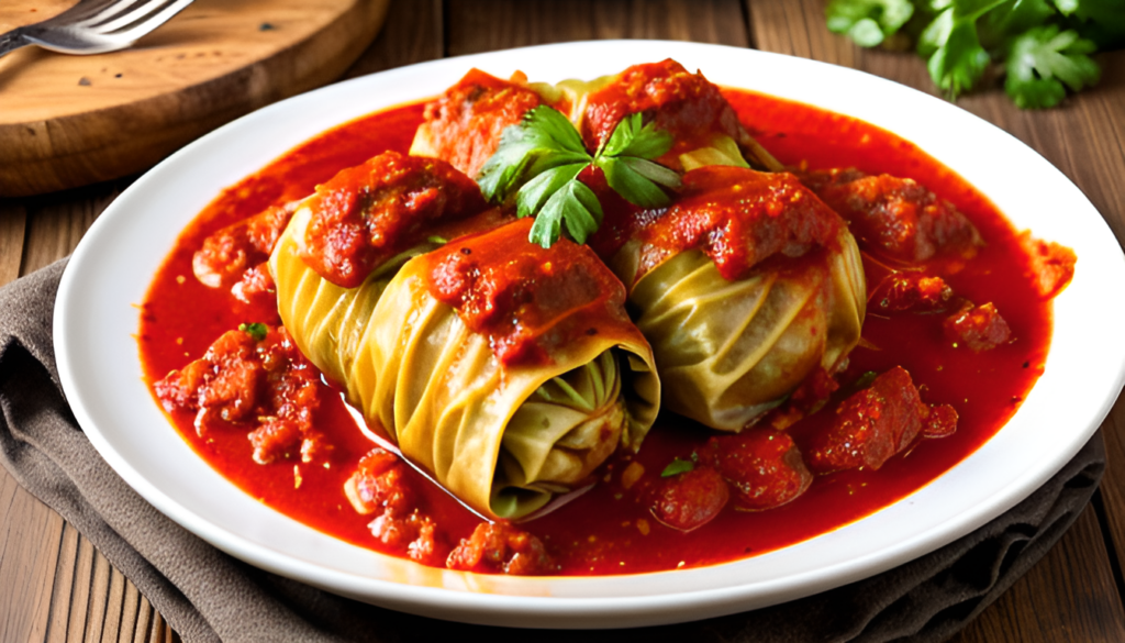 Gołąbki w sosie pomidorowym - idealny pomysł na obiad dla całej rodziny