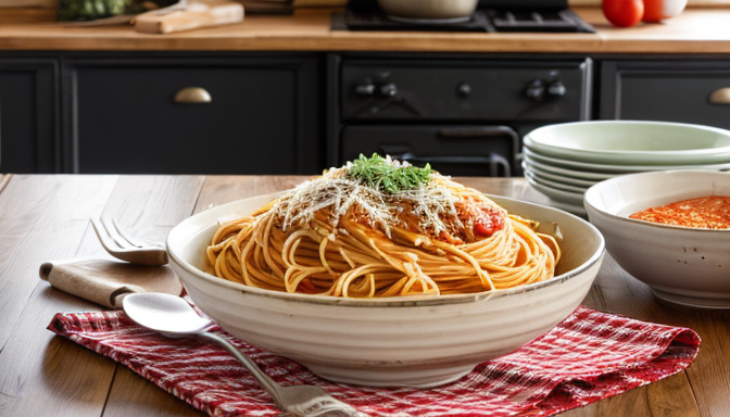 Spaghetti z soczewicą - zdrowa alternatywa