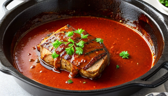 Przepis na karkówkę w sosie pieczeniowym - idealna propozycja na obiad!