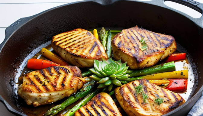 Przepis na kurczaka z grilla z warzywami