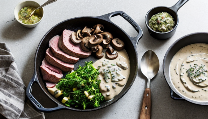 Przepis na polędwiczki w sosie grzybowym