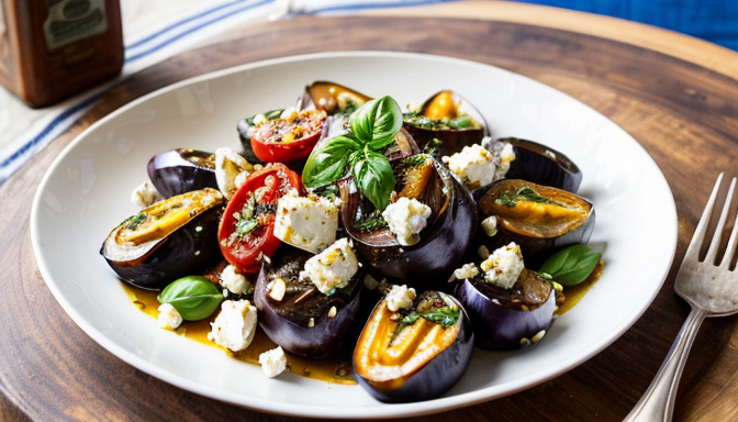 Przepis na bakłażana faszerowanego po grecku