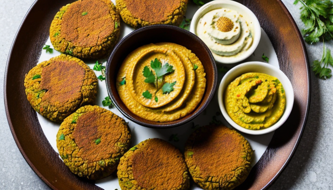 Przepis na falafele z cebulką, czosnkiem i przyprawami