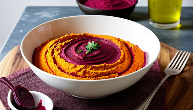 Przepis na hummus buraczany