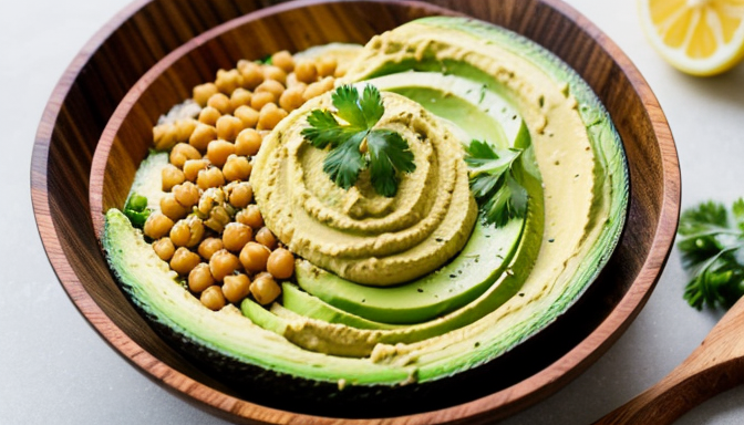 Przepis na hummus z awokado